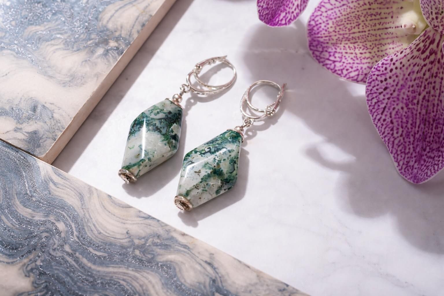 Emerald Gold Earrings