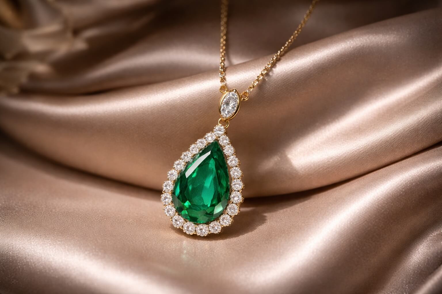 10k Pendant Emerald 3.8 Ct