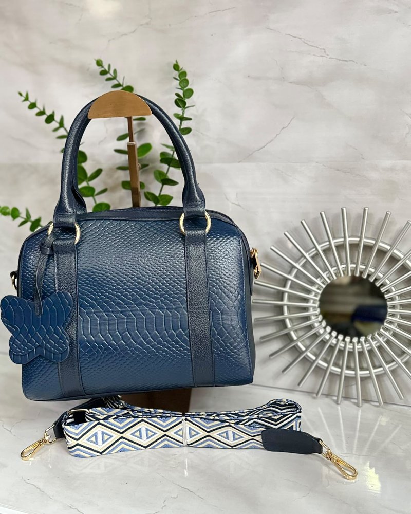 Bolso Capri de cuero grabado para dama, CRSTYLE