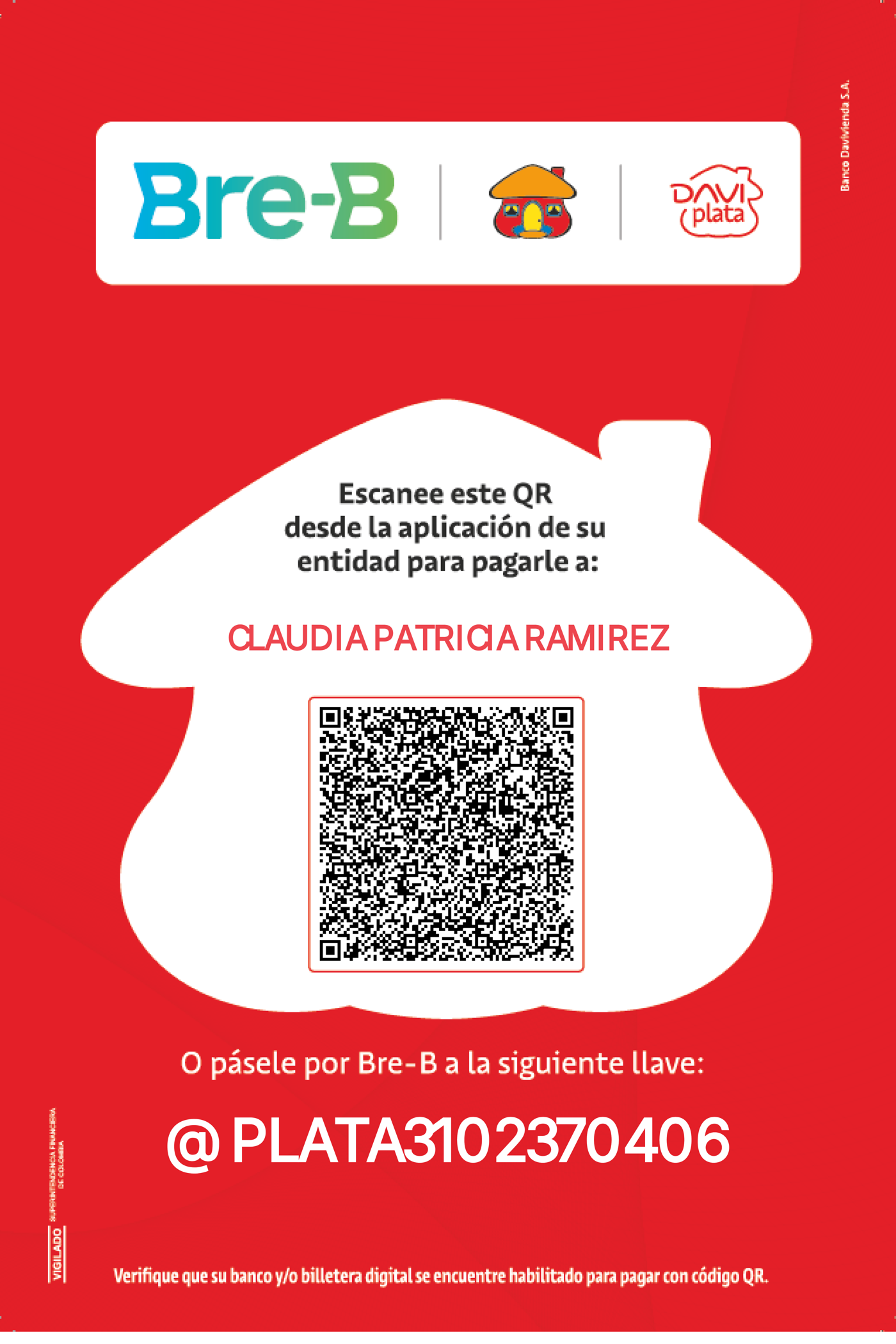 Código QR Bre-B Daviplata